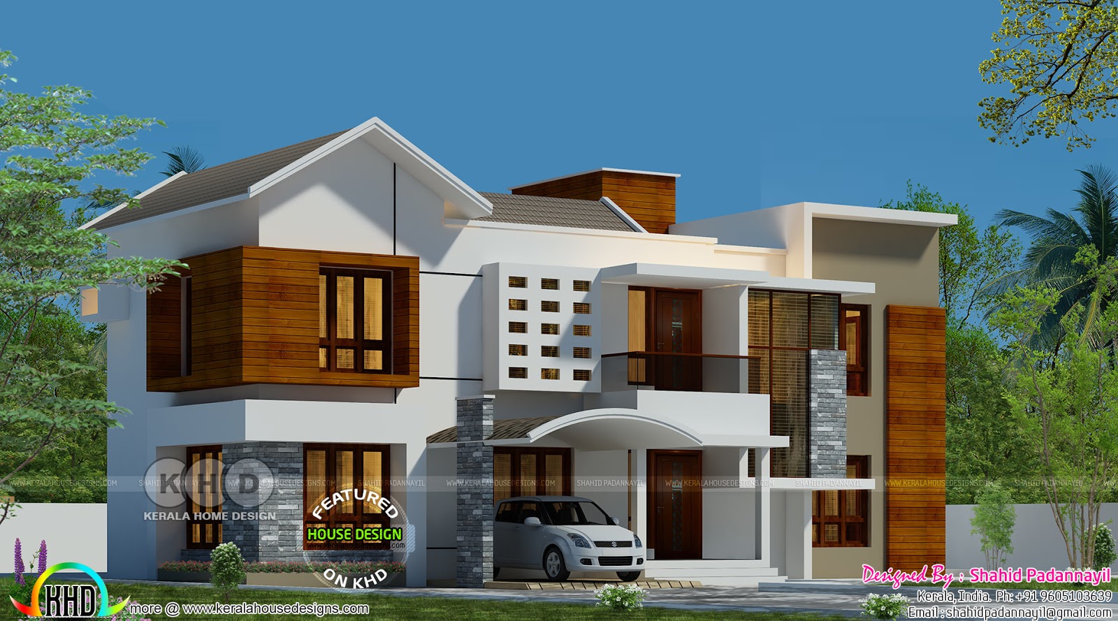 2674 square feet modern 4 bedroom home Kerala home 