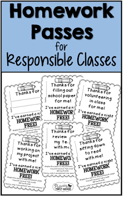 Homework Passes for Responsible Classes Creating a classroom culture with responsible students. Ideas for building the character trait responsibility into daily classroom tasks.