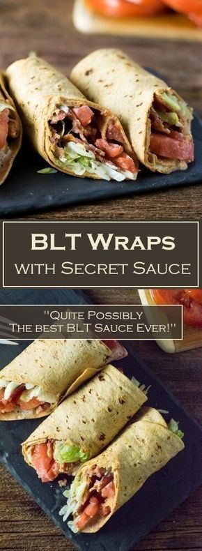 BLT Wraps with Secret Sauce