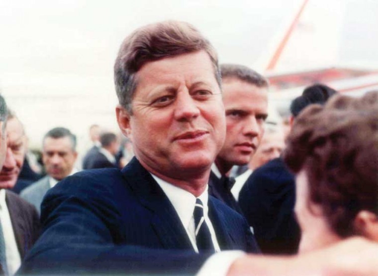 JFK with Secret Service Agent Ron Pontius
