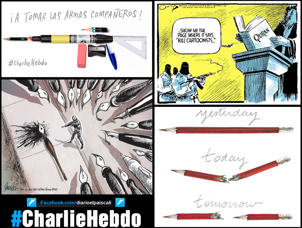 Repudiamos la masacre de los periodistas de Charlie Hebdo