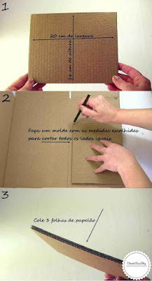 Cachepot de Papelão Passo a Passo - 1 a 3 Cachepot de Papelão Passo a Passo - 1 a 3