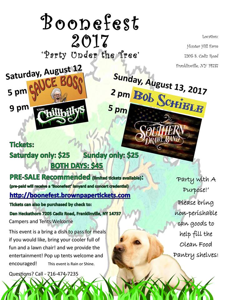 &quot;Boone Fest &quot; August 12 - August 13 2017