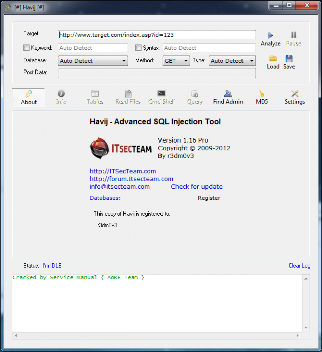 OFICIALMENTE : Havij V1.16 Pro Portable