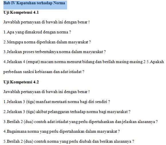 Soal Pkn Kelas 7 Kurikulum 2013 Revisi Beserta Kunci Jawaban Bab 4 Anak Berperestasi