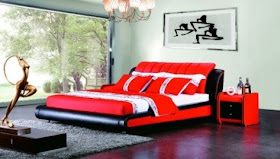 Decoracion de Salas: Diseño de Dormitorios de color Rojo