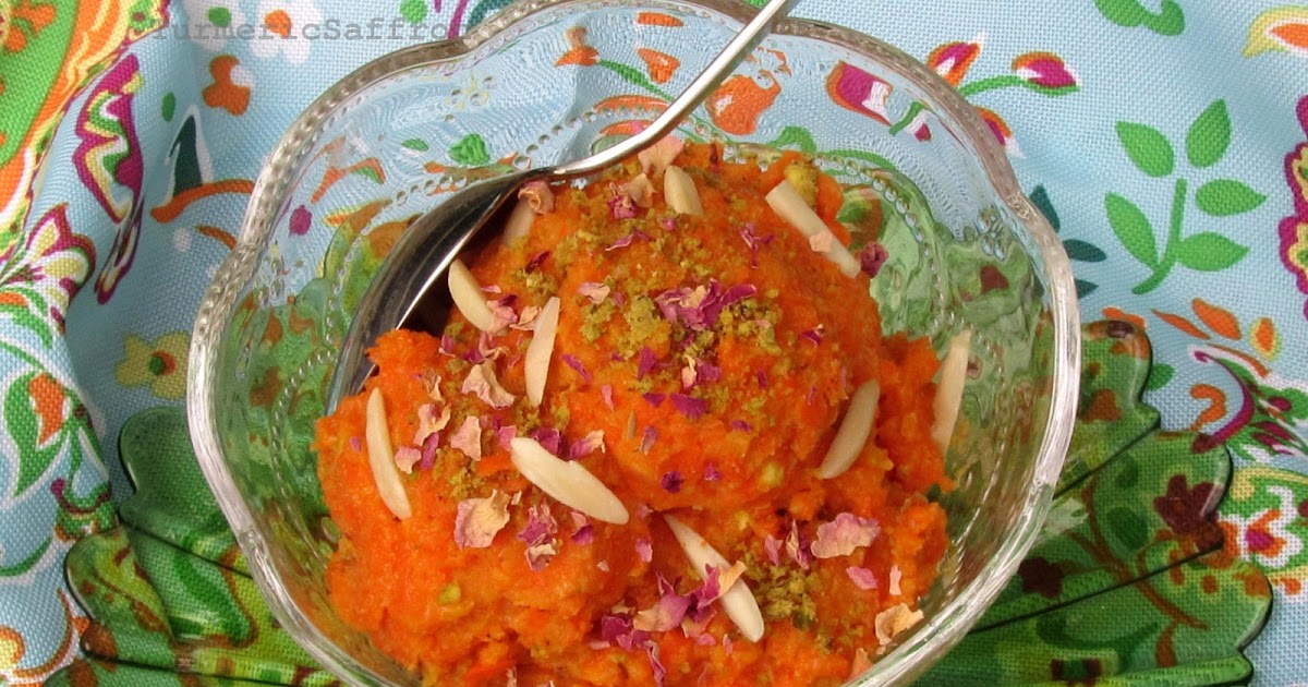 Turmeric & Saffron Halvaye Haveej Persian Carrot Halva with Saffron