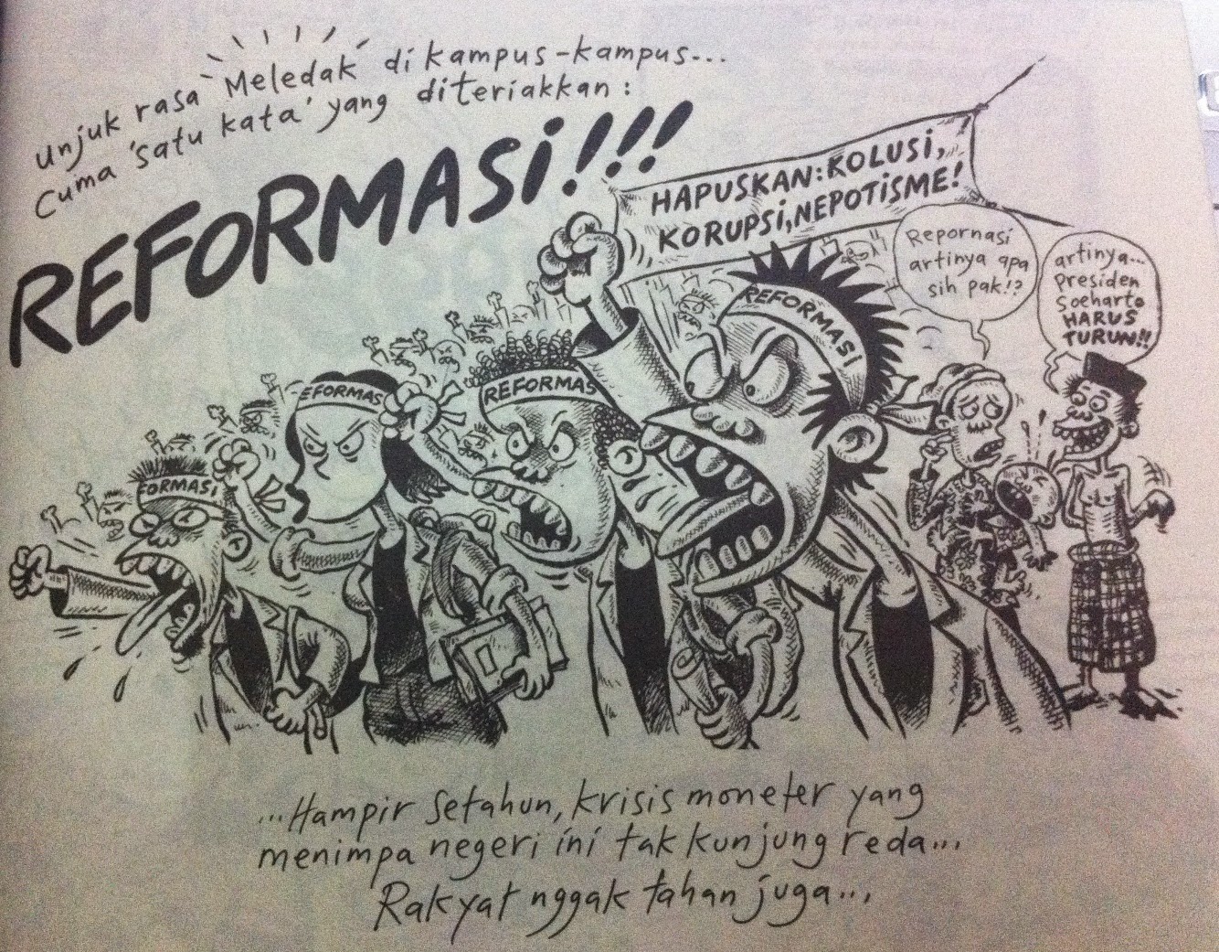 selendang warna Indonesia 1998 Penggalan Sejarah dalam 
