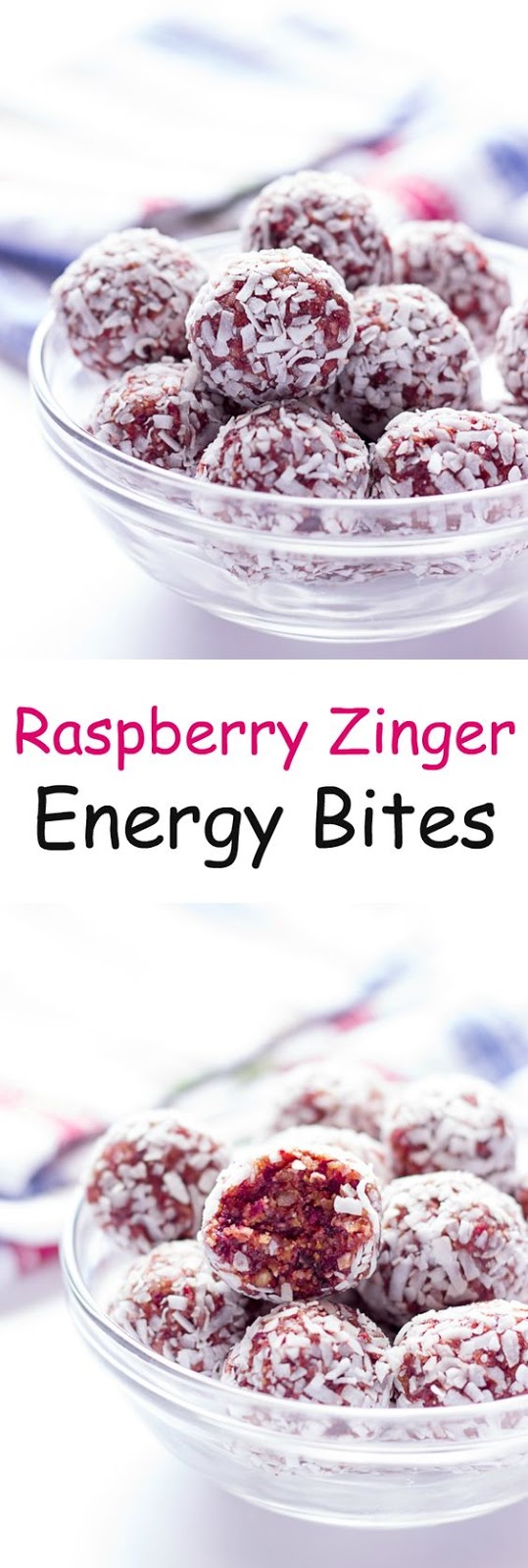 Raspberry Zinger Energy Balls - Raspberry and coconut flavors of the popular snack cakes, but healthy! Nothing but fruit and nuts in these energy bites. Raspberry Zinger Energy Balls - Raspberry and coconut flavors of the popular snack cakes, but healthy! Nothing but fruit and nuts in these energy bites.