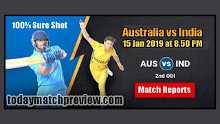 Today 2nd ODI Match Prediction Australia vs India 