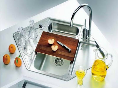 Amazing Multi-functional Corner kitchen sinks design Amazing Multi-functional Corner kitchen sinks design