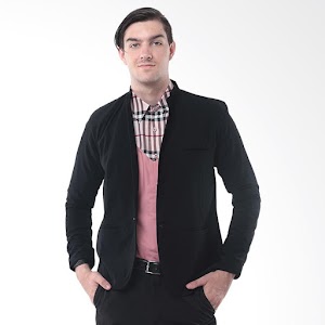 Alphawear Casual Blazer Jas Pria - Black Alphawear Casual Blazer Jas Pria - Black