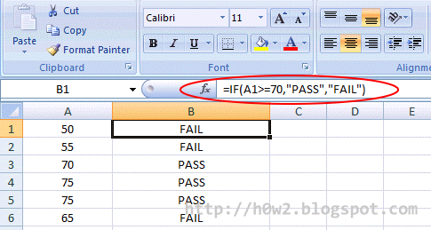 Pass or Fail From The Value in Ms Excel ( simple IF function) - How to ...