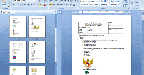 Contoh Soal Pas Sd Kelas 3 Semester 2 Kurikulum 2013 Revisi 2019 2020 Drivedocx