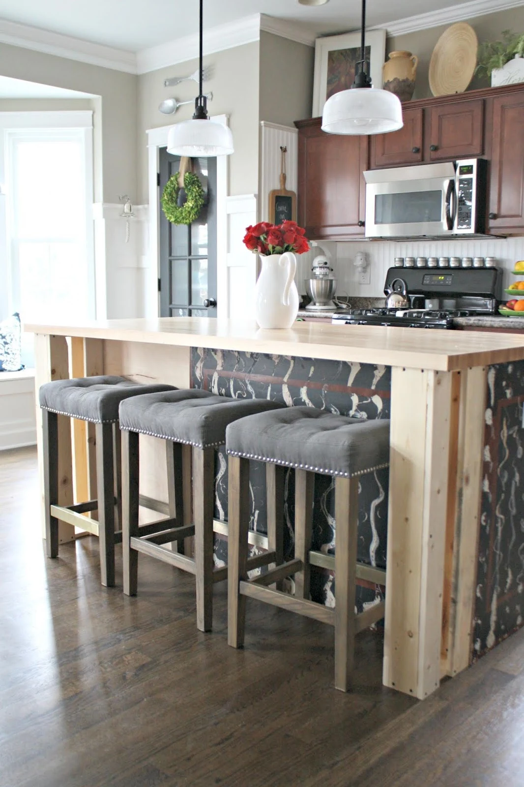 How to build out sides of kitchen island