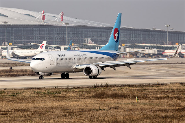 Boeing 737-800 of Hebei Airlines Taxiing