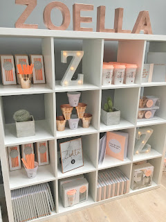 Zoella Apartment- Zoella Lifestyle office products mug, pencils, candle, socks, pots, notebook, diary, gloves