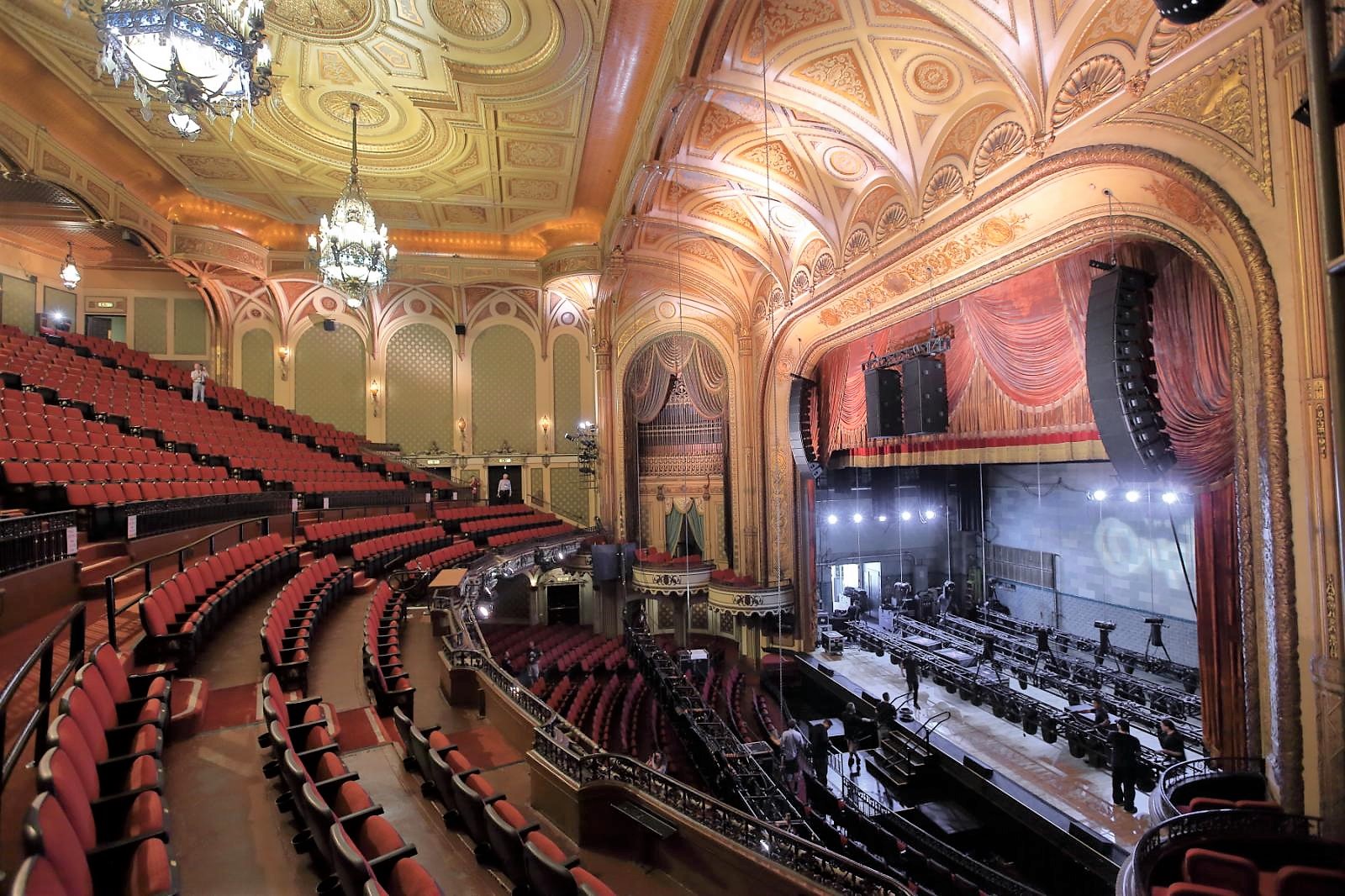 Los Angeles Theatres: Orpheum Theatre: backstage