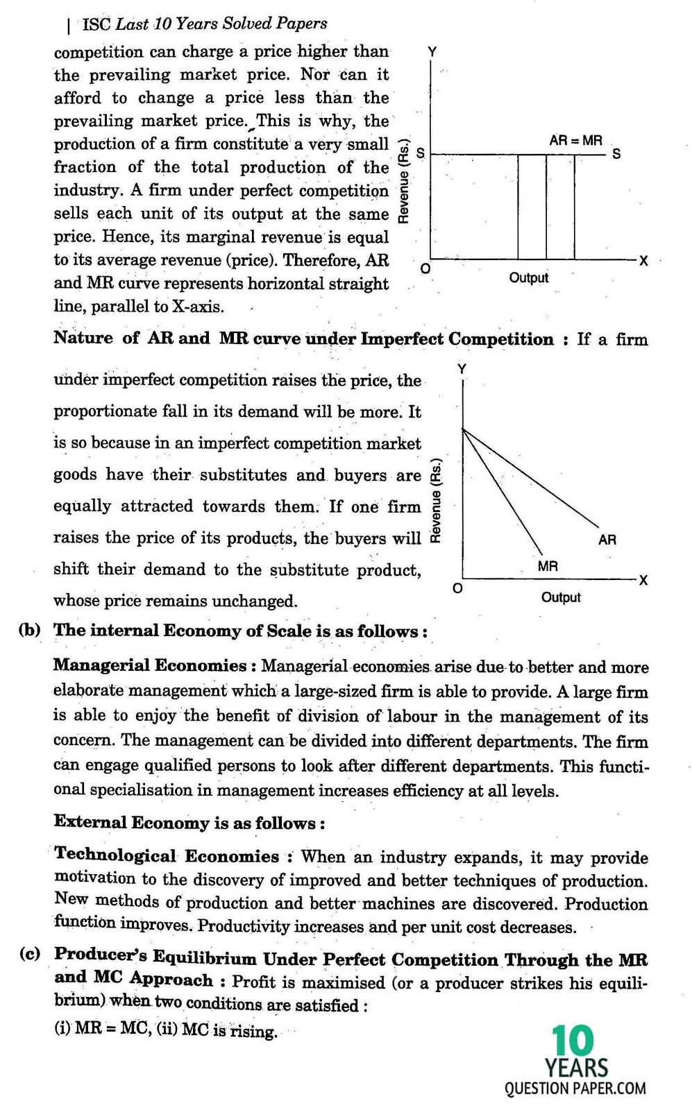 isc solved 2013 class 12th Economic Board question paper isc 2013 class 12th Economic solved question paper