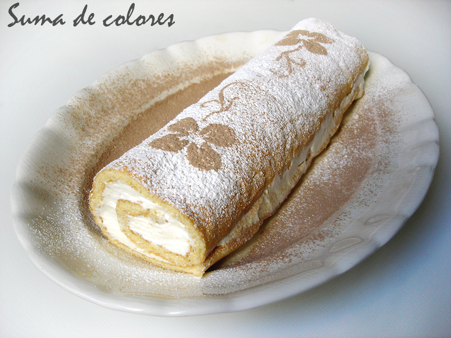 Suma de Colores: Brazo de Gitano relleno de nata