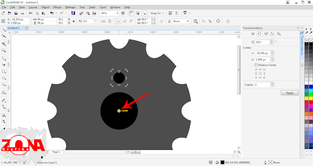 Cara Membuat Roda Gigi/Gear dengan Corel Draw X7 Cara Membuat Roda Gigi/Gear dengan Corel Draw X7