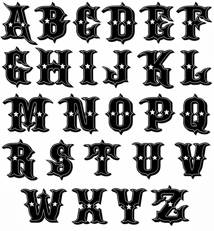 Free Printable Tattoo Lettering Stencils