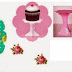 Shabby Chic Vintage para 15 Años: Stand para Cupcakes para Imprimir Gratis. 