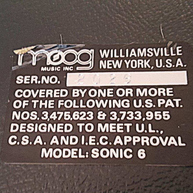 MATRIXSYNTH: Moog Sonic Six - Vintage Analog Synthesizer 1972 SN 2026