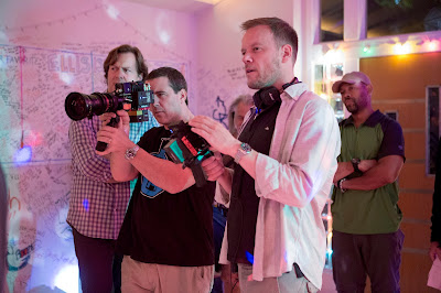 Director Jason Moore on the set of the comedy Sisters