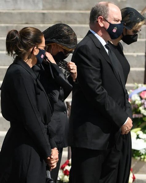 Princess Charlene, Princess Stephanie, Princess Caroline, Charlotte Casiraghi, Princess Alexandra, Pierre Casiraghi and Pauline Ducruet