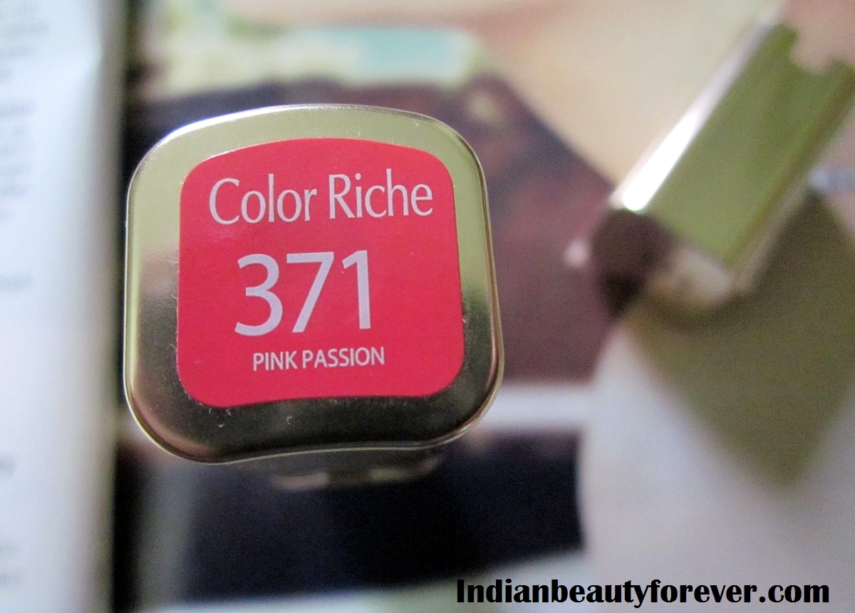 L’Oreal Paris Color Riche Lipstick Pink Passion Review and Swatches
