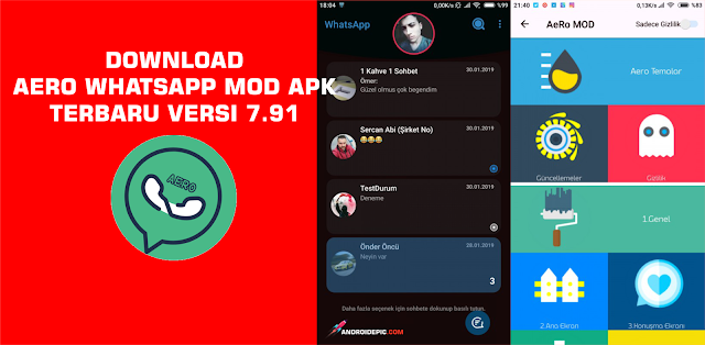 Download Aero WhatsApp Mod Android Apk V 7.91 Aero WhatsApp hadir dengan perubahan yang sangat besar, bukan hanya sekedar WhatsApp Original saja yang sedikit diubah dan ditambahkan fitur baru. Namun Aero WhatsApp ini benar-benar mengubah pengalaman kalian saat menggunakan WhatsApp versi Mod.