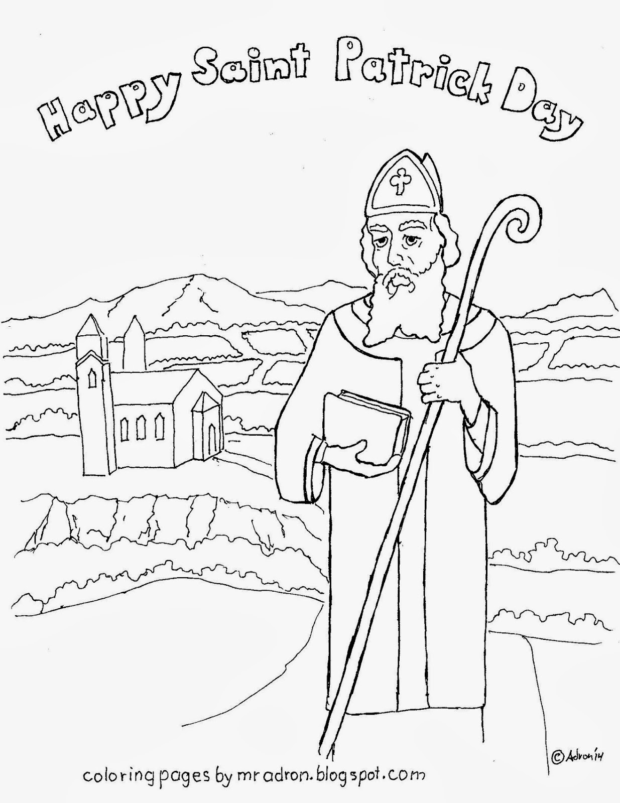 Coloring Pages for Kids by Mr. Adron: Free Happy St. Patrick's Day ...