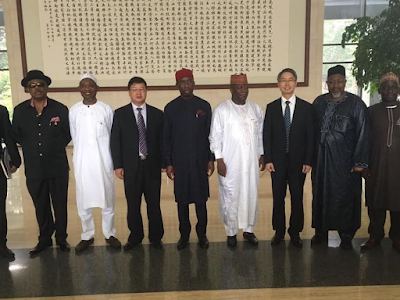 4 Photos: Governors of Delta, Zamfara, Plateau, Anambra, Osun states in China for the China-African business forum