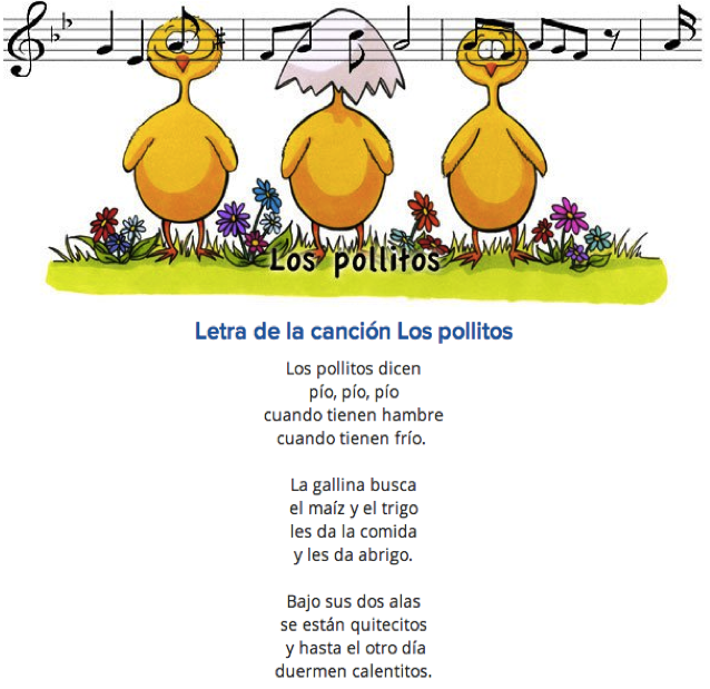 Canciones Para Niños Los Pollitos Dicen Pio Pio Lyrics