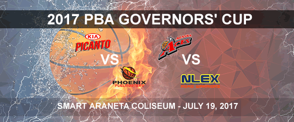 List of PBA Game(s) Wednesday July 19, 2017 @ Smart Araneta Coliseum