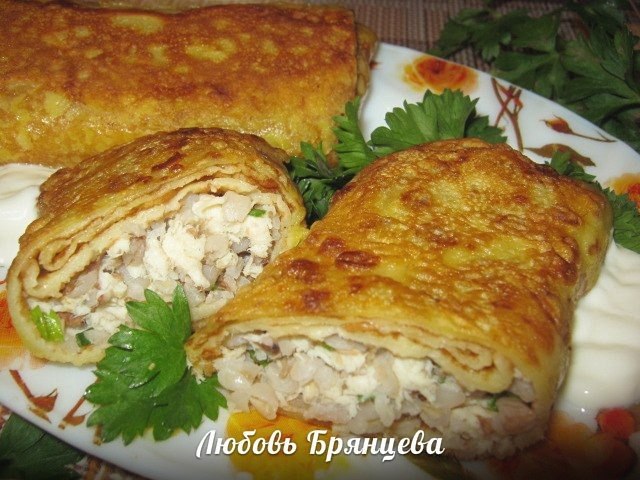 Блинчики из творожного теста — рецепт с фото картинки Блинчики из творожного теста — рецепт с фото картинки