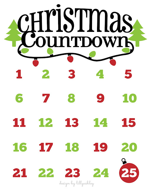 christmas countdown printable christmas freebie
