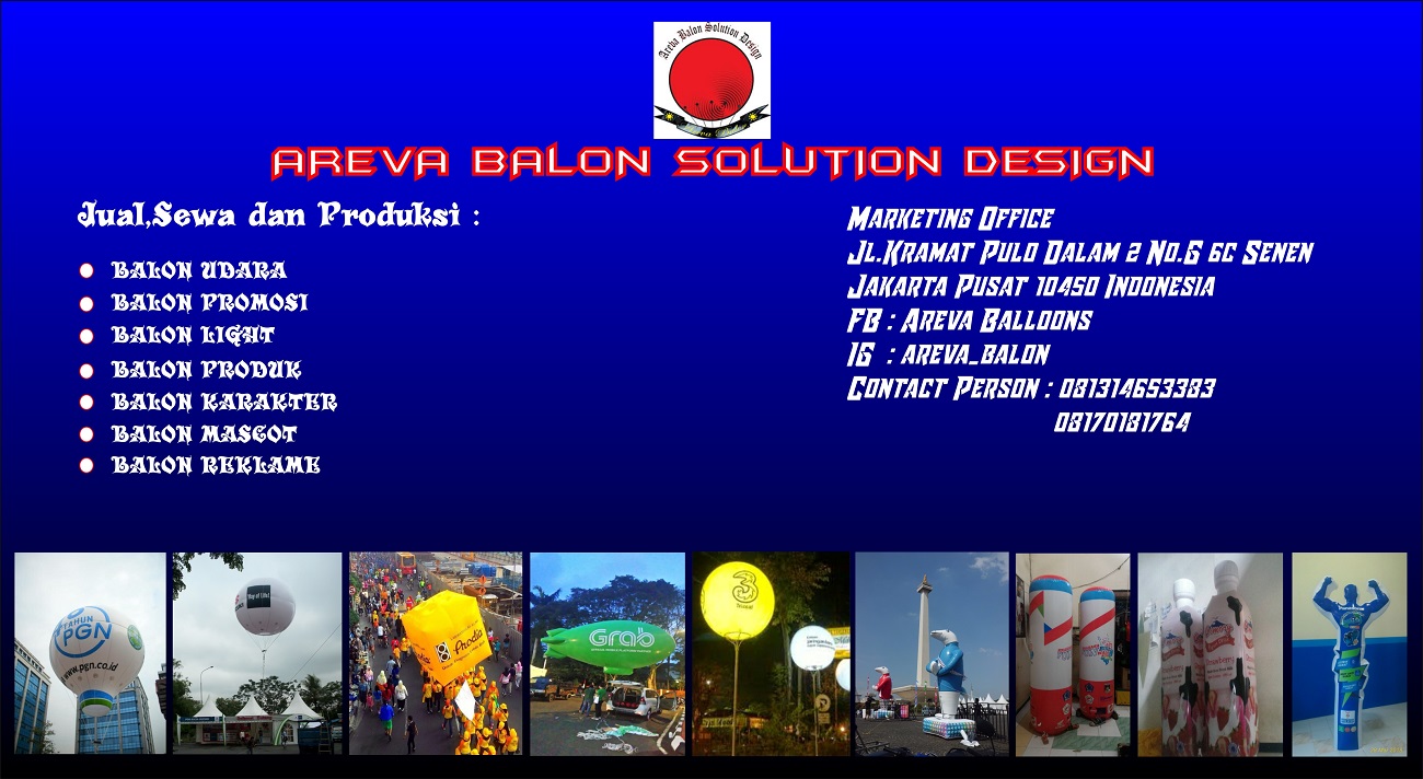 BALON UDARA | BALON PROMOSI | BALON LIGHT | BALON SELFIE | BALON PRODUK | BALON MASKOT