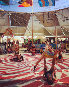 Burning Man - Body Painting at the Center Camp Cafe
