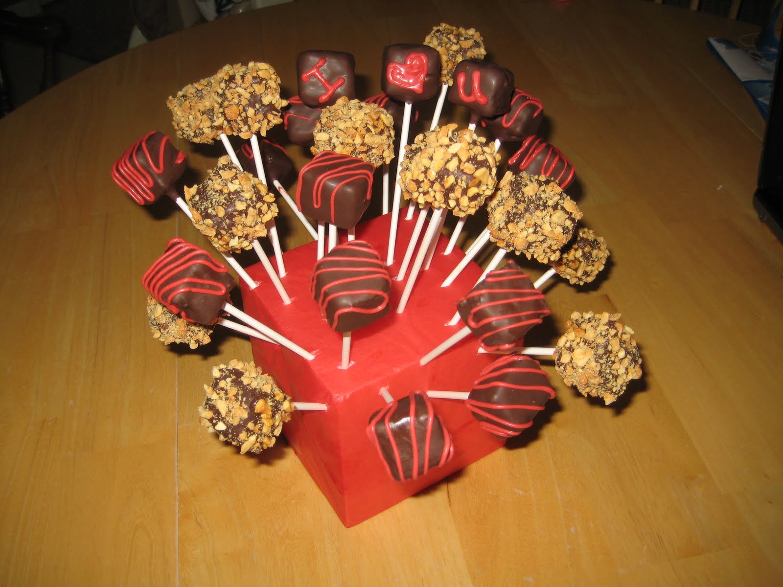 Treats By Christi Valentine's Day Peanut Butter Cheesecake Pops