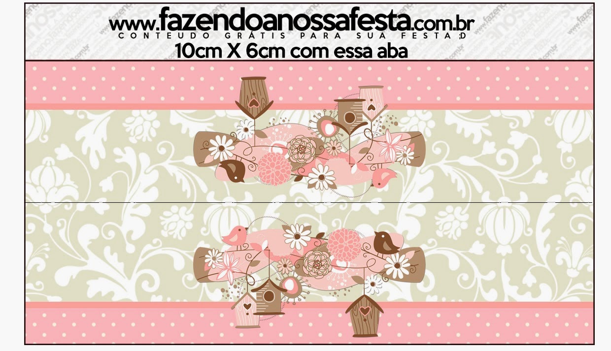Pájaros y Jaulas: Etiquetas para Candy Bar para Imprimir Gratis. Etiqueta para bolsas de golosinas.