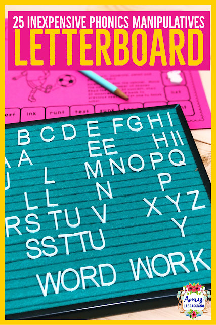 Learning Lessons With Amy Labrasciano: 25 Inexpensive Phonics Manipulatives