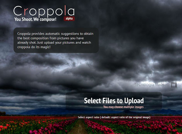 Croppola es una pagina web que nos permite editar imágenes