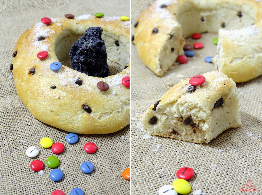  Roscón de Reyes con chocolate {Especial Niños}