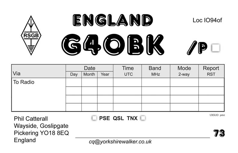 Qsl Card Template