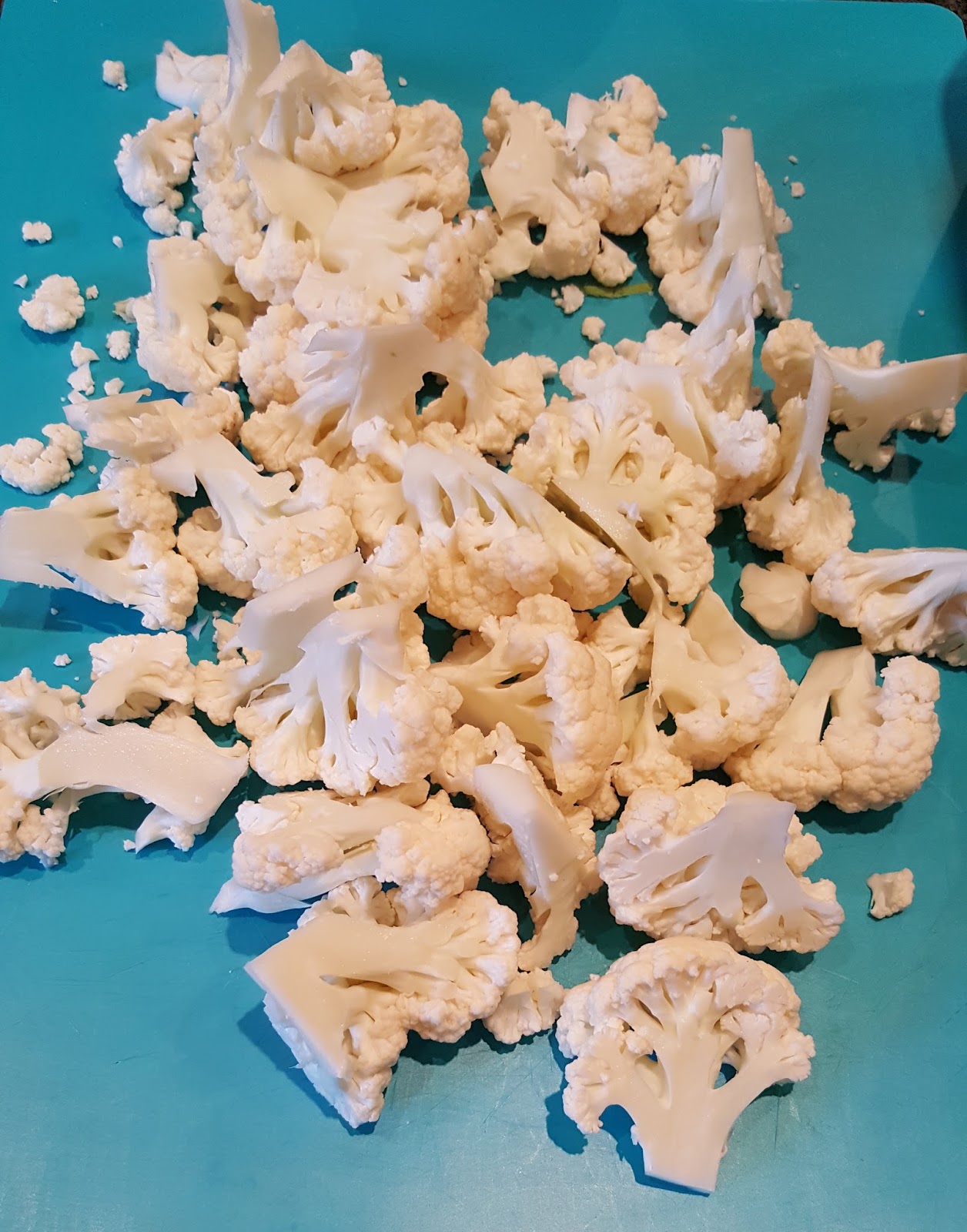 The Gourmet Diabetic Riced and Spiced Cauliflower