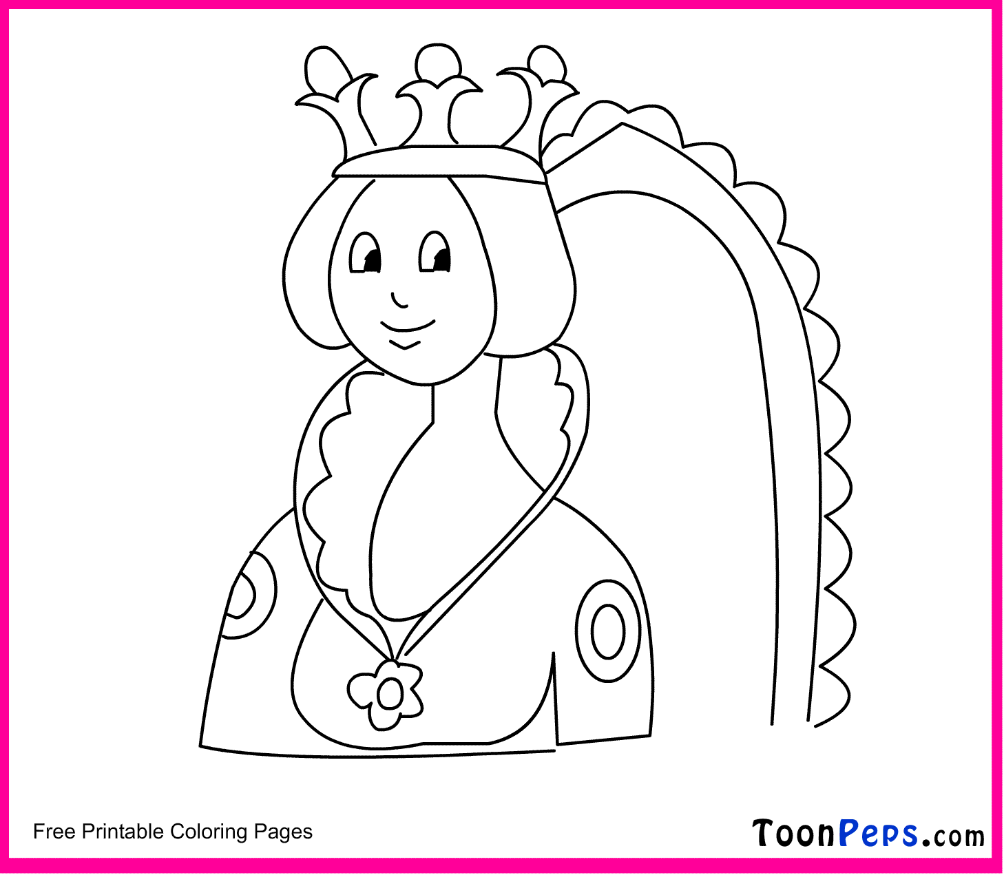 q is for queen printable coloring pages - photo #27