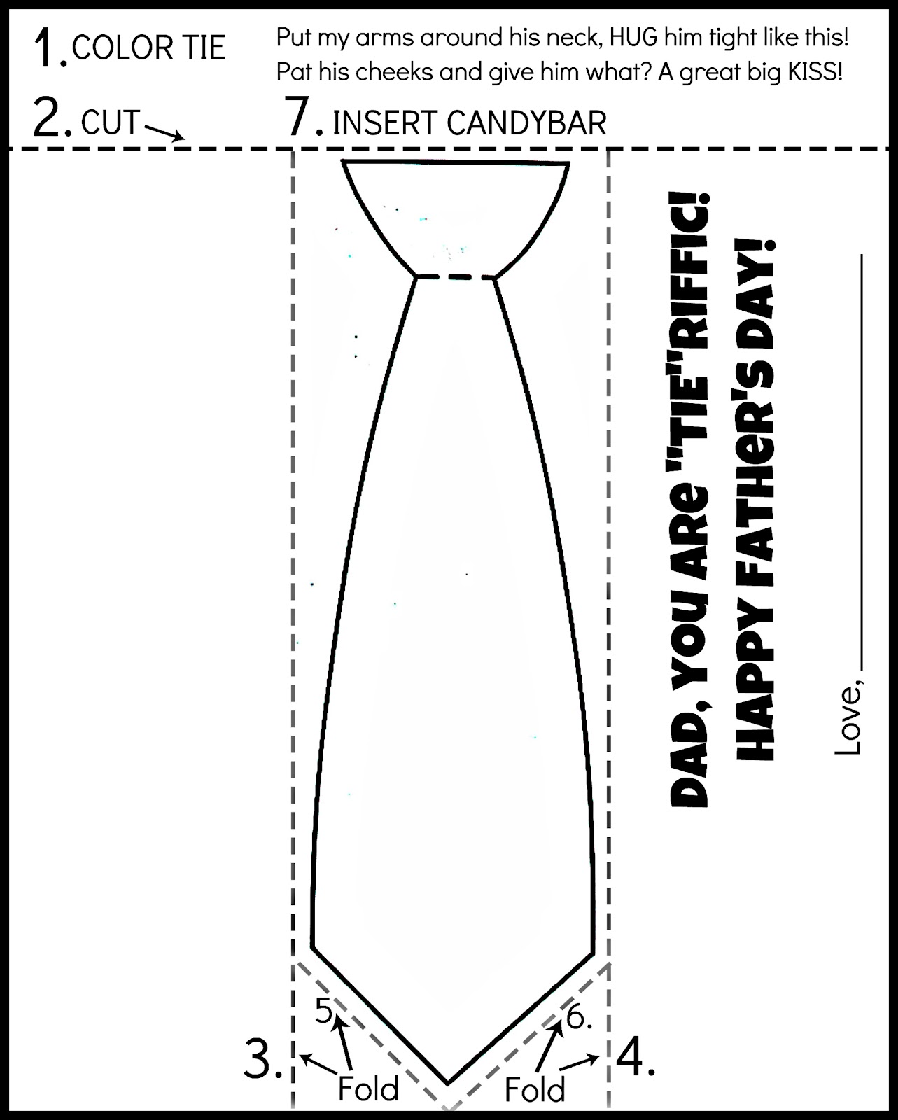 Tie Template For Father S Day