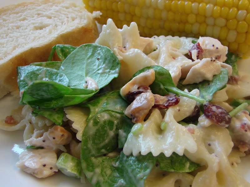 A Bear in the Kitchen Chicken Poppy Seed Pasta Salad
